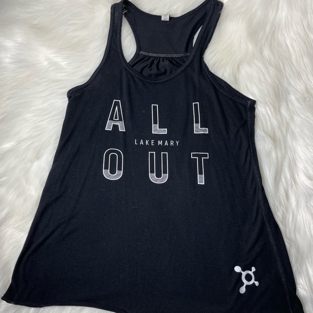 Black Tank Top Orange Theory Fitness